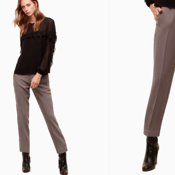 Aritzia Wilfred Darontal Pants - Iron Taupe - Picture 1 of 7